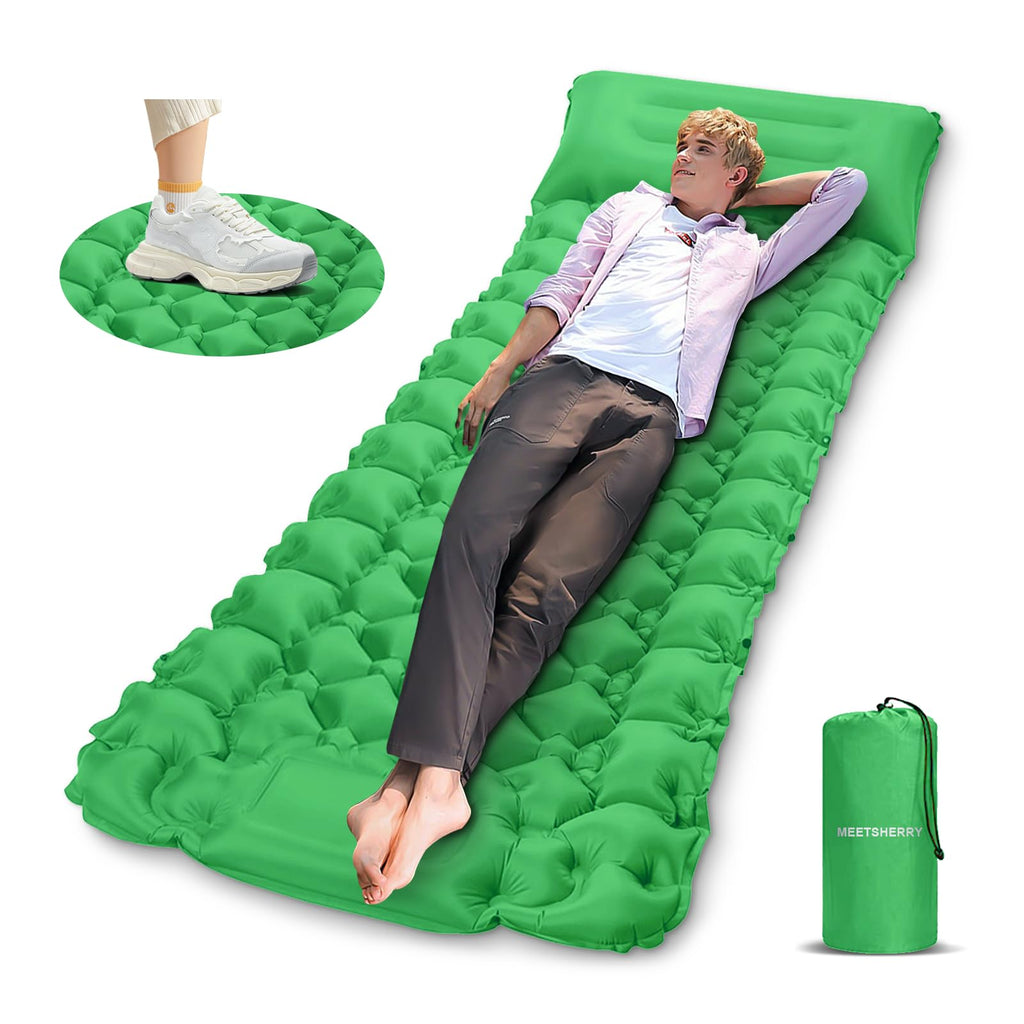 MEETSHERRY Self-Inflating Camping Sleeping Pad