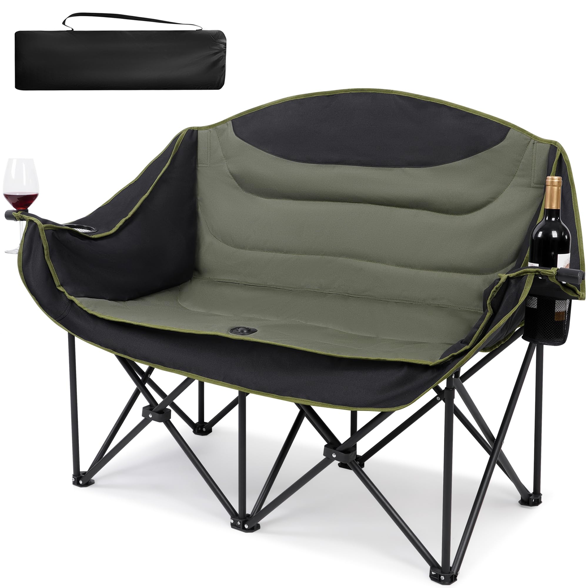 UBALANCE Double Camping Chair – 650 lb Capacity